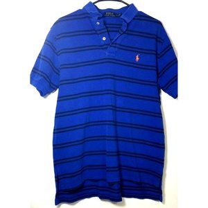 Polo by Ralph Lauren Mens Shirt Size Large Blue Polo Collared Striped